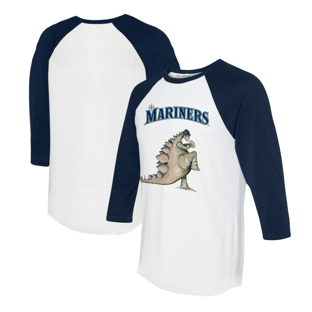 Seattle Mariners Tiny Turnip Unisex Stega 3/4-Sleeve Raglan T-Shirt - MLB