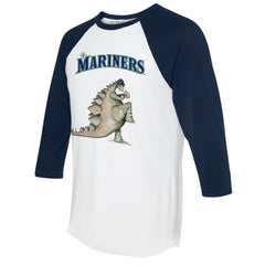 Seattle Mariners Tiny Turnip Unisex Stega 3/4-Sleeve Raglan T-Shirt - MLB