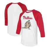 Philadelphia Phillies Tiny Turnip Unisex Stega 3/4-Sleeve Raglan T-Shirt - MLB