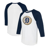 Detroit Tigers Tiny Turnip Unisex Stitched Baseball 3/4-Sleeve Raglan T-Shirt - MLB