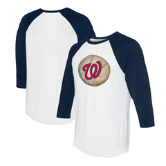 Washington Nationals Tiny Turnip Unisex Stitched Baseball 3/4-Sleeve Raglan T-Shirt - MLB