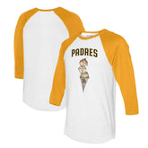 San Diego Padres Tiny Turnip Unisex Triple Scoop 3/4-Sleeve Raglan T-Shirt - MLB