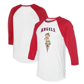 Los Angeles Angels Tiny Turnip Unisex Triple Scoop 3/4-Sleeve Raglan T-Shirt - MLB