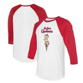 St. Louis Cardinals Tiny Turnip Unisex Triple Scoop 3/4-Sleeve Raglan T-Shirt - MLB