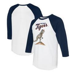 Detroit Tigers Tiny Turnip Unisex TT Rex 3/4-Sleeve Raglan T-Shirt - MLB