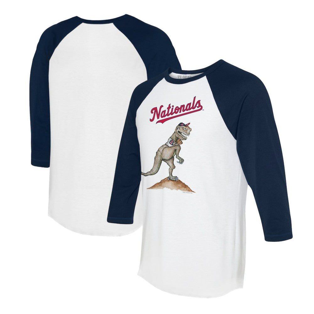 Washington Nationals Tiny Turnip Unisex TT Rex 3/4-Sleeve Raglan T-Shirt - MLB