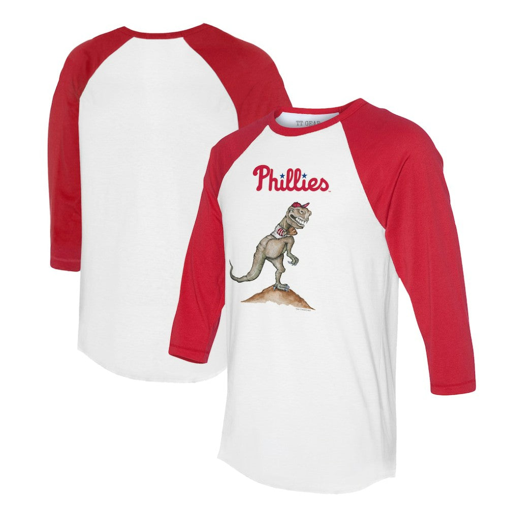 Philadelphia Phillies Tiny Turnip Unisex TT Rex 3/4-Sleeve Raglan T-Shirt - MLB