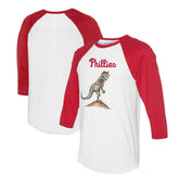 Philadelphia Phillies Tiny Turnip Unisex TT Rex 3/4-Sleeve Raglan T-Shirt - MLB