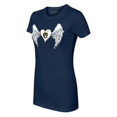Milwaukee Brewers Tiny Turnip Women's Angel Wings T-Shirt - MLB