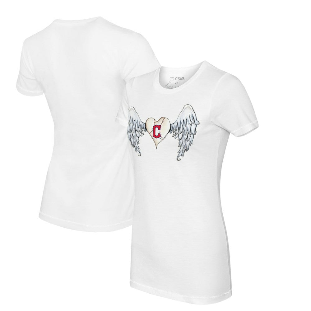 Cleveland Guardians Tiny Turnip Women's Angel Wings T-Shirt - MLB