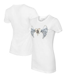San Diego Padres Tiny Turnip Women's Angel Wings T-Shirt - MLB