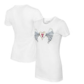 Texas Rangers Tiny Turnip Women's Angel Wings T-Shirt - MLB