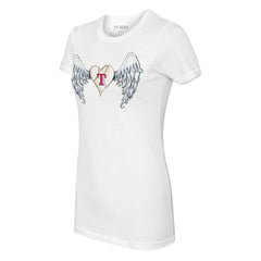 Texas Rangers Tiny Turnip Women's Angel Wings T-Shirt - MLB