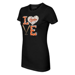 Baltimore Orioles Tiny Turnip Women's Baseball Love T-Shirt - MLB