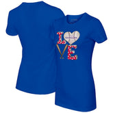 Texas Rangers Tiny Turnip Women's Baseball Love T-Shirt - MLB