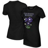 Colorado Rockies Tiny Turnip Women's Blooming Baseballs T-Shirt - MLB