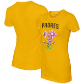 San Diego Padres Tiny Turnip Women's Blooming Baseballs T-Shirt - MLB