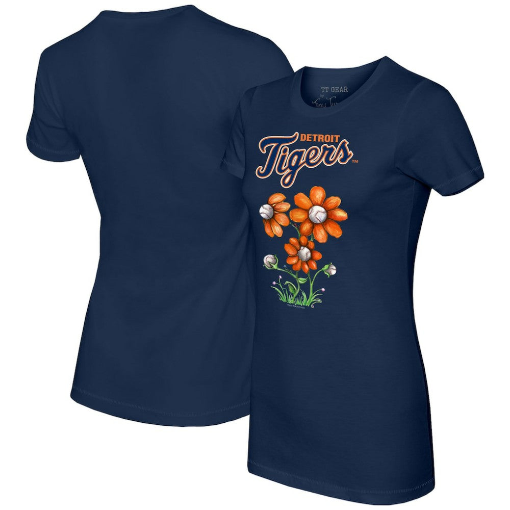 Detroit Tigers Tiny Turnip Women's Blooming Baseballs T-Shirt - MLB