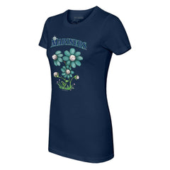 Seattle Mariners Tiny Turnip Women's Blooming Baseballs T-Shirt - MLB