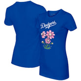 Los Angeles Dodgers Tiny Turnip Women's Blooming Baseballs T-Shirt - MLB