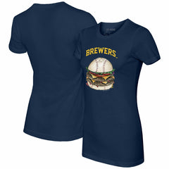 Milwaukee Brewers Tiny Turnip Women's Burger T-Shirt - MLB
