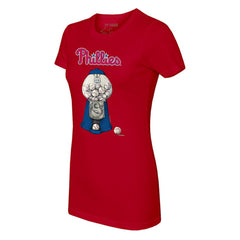 Philadelphia Phillies Tiny Turnip Women's Gumball Machine T-Shirt - MLB