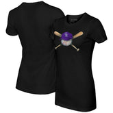 Colorado Rockies Tiny Turnip Women's Hat Crossbats T-Shirt - MLB
