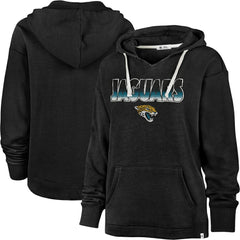 Jacksonville Jaguars '47 Women's Color Rise Kennedy Pullover Hoodie Black | 47 brand