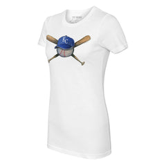 Kansas City Royals Tiny Turnip Women's Hat Crossbats T-Shirt - MLB