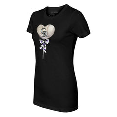 Colorado Rockies Tiny Turnip Women's Heart Lolly T-Shirt - MLB
