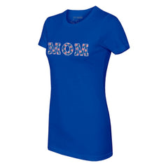 Chicago Cubs Tiny Turnip Women's Logo Mom T-Shirt - MLB