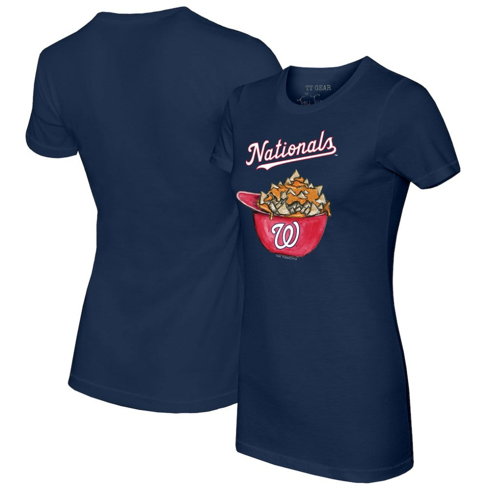 Washington Nationals Tiny Turnip Women's Nacho Helmet T-Shirt - MLB