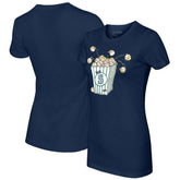 Seattle Mariners Tiny Turnip Women's Popcorn T-Shirt - MLB