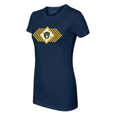 Milwaukee Brewers Tiny Turnip Women's Prism Arrows T-Shirt - MLB