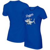 Los Angeles Dodgers Tiny Turnip Women's Shark T-Shirt - MLB