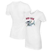 Boston Red Sox Tiny Turnip Women's Shark Logo T-Shirt - MLB