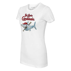 St. Louis Cardinals Tiny Turnip Women's Shark Logo T-Shirt - MLB