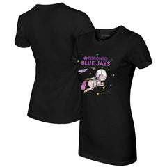 Toronto Blue Jays Tiny Turnip Women's Space Unicorn T-Shirt - MLB