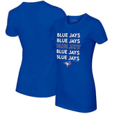 Toronto Blue Jays Tiny Turnip Women's Stacked T-Shirt - MLB