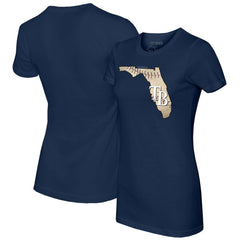 Tampa Bay Rays Tiny Turnip Women's State Outline T-Shirt - MLB