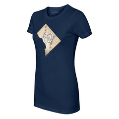 Washington Nationals Tiny Turnip Women's State Outline T-Shirt - MLB