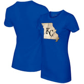 Kansas City Royals Tiny Turnip Women's State Outline T-Shirt - MLB