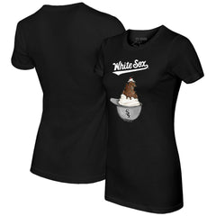 Chicago White Sox Tiny Turnip Women's Sundae Helmet T-Shirt - MLB