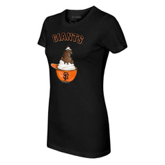 San Francisco Giants Tiny Turnip Women's Sundae Helmet T-Shirt - MLB