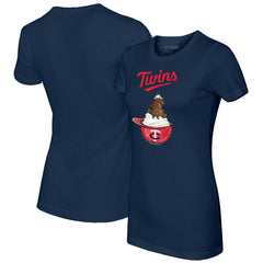 Minnesota Twins Tiny Turnip Women's Sundae Helmet T-Shirt - MLB