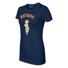 Houston Astros Tiny Turnip Women's Triple Scoop T-Shirt - MLB