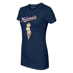 Washington Nationals Tiny Turnip Women's Triple Scoop T-Shirt - MLB