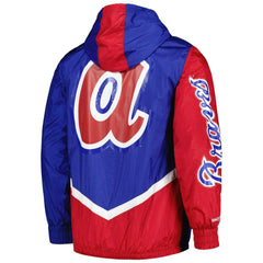 Atlanta Braves Mitchell & Ness Undeniable Full-Zip Hoodie Windbreaker Jacket - MLB