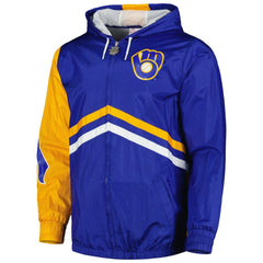 Milwaukee Brewers Mitchell & Ness Undeniable Full-Zip Hoodie Windbreaker Jacket - MLB