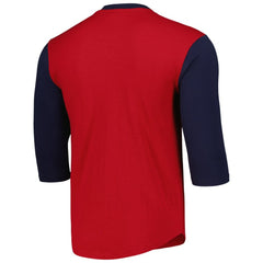 St. Louis Cardinals Mitchell & Ness Cooperstown Collection Legendary Slub Henley 3/4-Sleeve T-Shirt - MLB